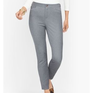 Talbots Women’s Lexington Ponte Ankle Pants Gray Size 10 New!